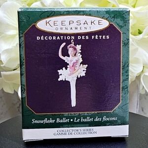 Hallmark Miniature Keepsake Ornament Snowflake Ballet